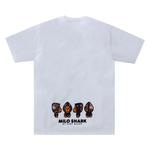 Футболки BAPE Milo Shark Tee «Белый/Темно-синий» 2