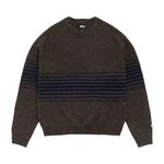 Свитеры Stussy Shadow Stripe Raglan Sweater 'Dark Brown' 2