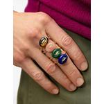Кольцо Mariner Malachite из желтого золота с малахитом 2