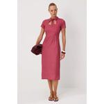 Платье Burgundy Polka Dot Midi Woven 1