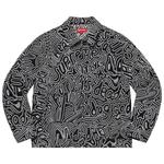 Джинсовая куртка Supreme Chainstitch Denim Jacket 'Black' 1