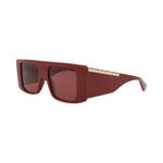 Солнцезащитные очки Gucci Square-Frame Recycled Acetate 'Burgundy/Red' 3