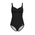 Цельный купальник Core Solid Black Plus Cup с закручивающимся передом 2