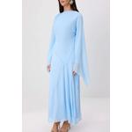 Платье-хиджаб Light Blue Princess Sleeve Chiffon Maxi Woven Stylish Event Evening 3