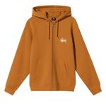 Толстовки на молнии Stussy Basic Zip Hoodie 'Карамельный' 1