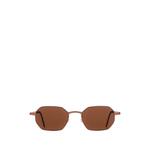 geometric-frame titanium sunglasses 1