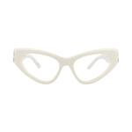 Очки Balenciaga Cat Eye-Frame Recycled Acetate Optical Frames 'White/Transparent' 1