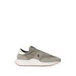 Train 89 suede-panelled trainer 1