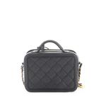 Маленькая сумка-сэтчел Filigree Vanity Case Quilted Caviar 2