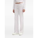 rhinestone-embellished velour track pants 1