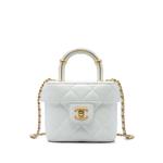 Сумка-сэтчел CC Quilted Lambskin Vanity Top Handle Cosmetic Case (2021-2026 годы) 1