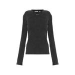 ribbed-knit logo-embroidered top 1