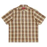 Рубашки на пуговицах Supreme Metallic Plaid Short-Sleeve Shirt 'Коричневый' 1