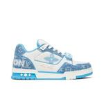 Кроссовки Louis Vuitton Trainer Low «Velcro Strap - Light Blue Monogram Denim» 1