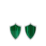 Запонки Malachite Shield 1