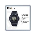 Мужские цифровые часы W-219H-1AV, черный корпус, ремешок из смолы 2
