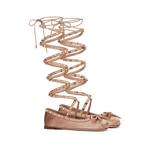 Атласные балетки Garavani Rockstud 2