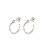 Серьги-кольца Moon из белого золота с бриллиантами 1