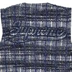 Свитер Supreme Speckled Zip Up Sweater Vest «Синий» 3
