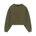 Свитер Fear of God Essentials Heavy Waffle Cropped Crewneck 'Military' 1