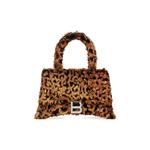 Сумки с ручкой Balenciaga Hourglass Small Handbag With Strap 'Beige/Brown' 1