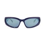 Солнцезащитные очки Balenciaga Shield-Frame Bio Injection 'Blue' 1
