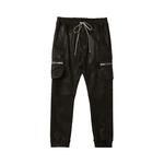 Карго-штаны Cargo Pants Rick Owens Leather Mastodon Cargo 'Black' 1