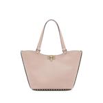 Rockstud small shopping bag in grainy calfskin 1