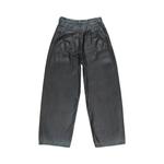 Acne Studios 2023 U Charcoal кожаные свободные джинсы 'Black' 2