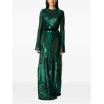 sequin-embellished long-sleeve maxi dress 1