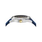 Часы Versace V Code GMT с кожаным ремешком 'Нержавеющая сталь' 2