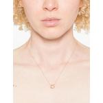 18K yellow gold Letter C diamond necklace 2