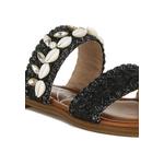 Босоножки Shell & Diamante Slip-On в черном цвете 8