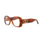 Очки Valentino Round-Frame Acetate Optical Frames 'Havana/Transparent' 2