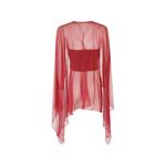 sheer-panelled layered blouse 2