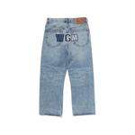 shark-motif straight-leg jeans 2