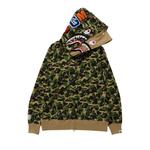 Худи на молнии BAPE ABC Camo Double Shark Full Zip Hoodie 'Зеленый' 2