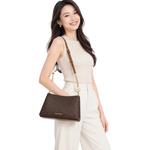 Коричневая сумка через плечо Christina Small Signature Logo Crossbody Bag 35T6G8WC0B 3