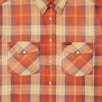 Фланелевые рубашки Supreme Quilted Flannel Snap Shirt 'Orange' 3