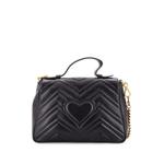 GG Marmont Top Handle Flap Bag Matelasse Leather Small satchel 2