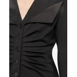 wool-blend ruched blazer 6