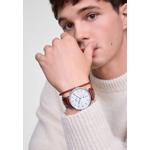 Классические мужские часы 40 мм Multi-Eye St Mawes Off-White Silver Sunray Silver с ремешком из нержавеющей стали и кожи DW Официальные аутентичные оригинальные 3