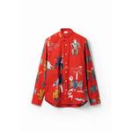 Рубашка Desigual Man Poplin с иллюстрациями 5
