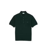 cable-knit short-sleeve polo shirt 1