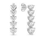 Серьги Cara из белого золота с бриллиантами 2