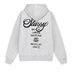 Молнии Stussy World Tour Zip Hoodie 'Ash Heather' 2