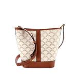 Triomphe Coated Canvas Small bucket bag 1
