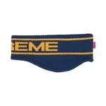 Шапки Supreme Contrast Logo Headband «Темно-синий» 2