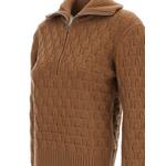 basket-weave half-zip sweater 3