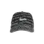 Бейсболки Supreme Multi Type Jacquard Denim 6-Panel 'Black' 1